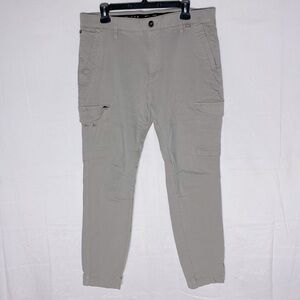 Raw Projek Beige Tapered Leg Cargo Pants 36